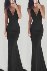 Royal Blue Backless Evening Gown Prom Dress